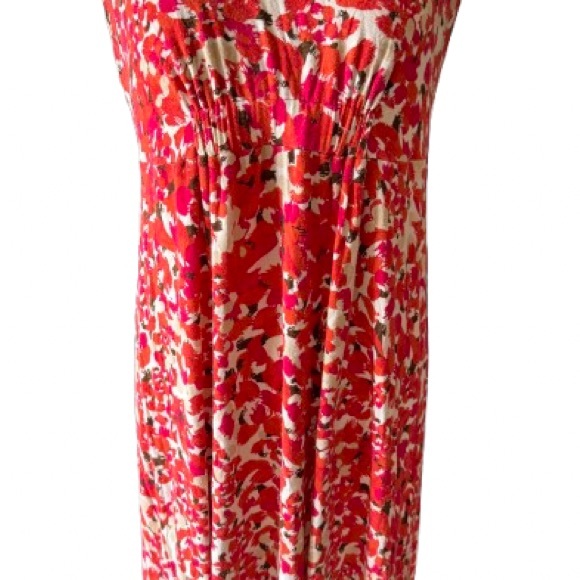 CAbi Dresses & Skirts - CAbi Red and White Floral Dress
